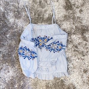 Off the shoulder floral top